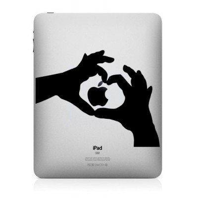 Love Apple (3) iPad Decal